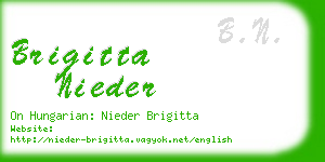 brigitta nieder business card